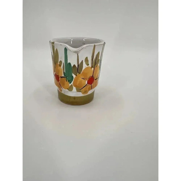 Vintage Signed Holt Howard Multi Color Floral Creamer 2.75"H X 2"W - Picture 5 of 10
